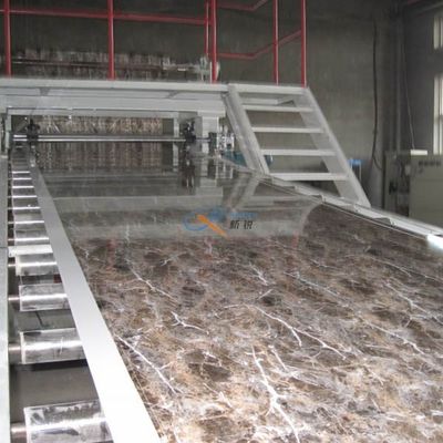 Doppelt-Schrauben-PVC-Marmor-Blatt 380V 2.0g/Cm3, das Maschine herstellt