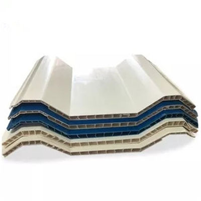 Gewölbtes Doppelwand PVC, das Plastikprofil-Maschine überdacht